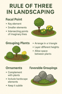 Landscape Design Rule of Three