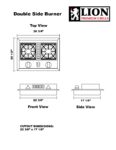 L1634 - Double Side Burner NG 26" - Image 2