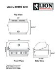 65623 - L-60000 Built-in BBQ LP 32 - with Grill Cover - Image 2