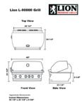 90823 - L-90000 Built-in BBQ NG 40" - Image 2