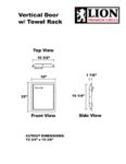 L62945 - Vertical Door with Towel Rack 17 7.8 x 22 - Image 2