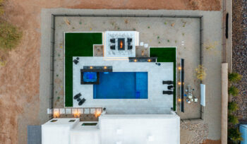 Drone photo of landscape design