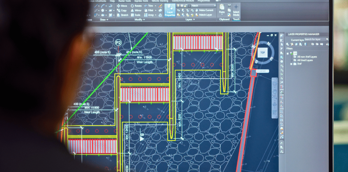 guy on computer editing landscape design ideas