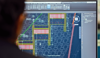 guy on computer editing landscape design ideas