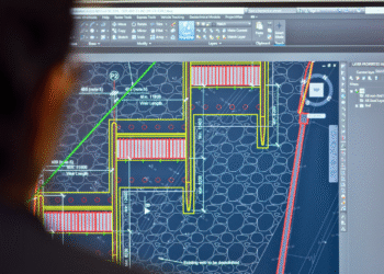 guy on computer editing landscape design ideas
